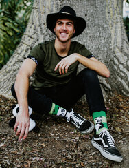 Vidám zokni Pandák és csíkok