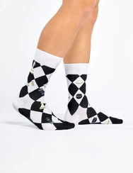 Chaussettes rigolotes Jeu d’échecs et de dames