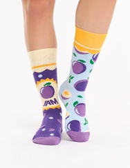 Chaussettes rigolotes Confiture de prunes