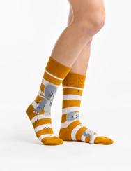 Veselé ponožky Slon a pruhy