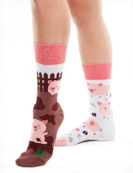 Veselé ponožky Šťastná prasátka