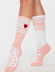 Sports Socks Stripes & Hearts