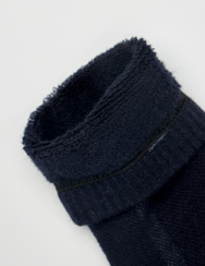 Calzini in spugna di lana Merino blu scuro
