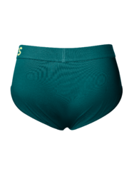 Ciemnoszmaragdowe slipy męskie