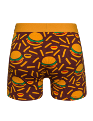 Boxer aderenti Buonumore da uomo Hamburger e patatine fritte