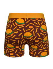 Veselé pánske boxerky Burger a hranolky