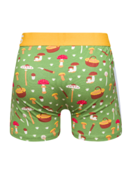 Vidám férfi bokszeralsó Gombászás