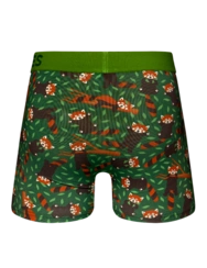 Veselé pánske boxerky Panda červená