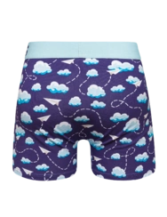 Veselé pánské boxerky Papierové lietadlá a oblaky