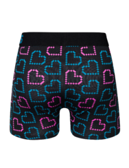 Vidám férfi bokszeralsó Pixeles szívek