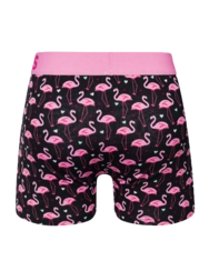 Veselé pánske boxerky Plameniaky a srdiečka