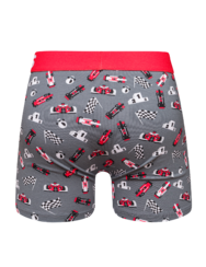 Vidám férfi bokszeralsó Formula verseny