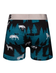 Boxer rigolo pour hommes Loup hurlant à la pleine lune Boxer rigolo pour hommes Loup hurlant à la pleine lune