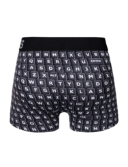 Rövid szárú férfi bokszeralsó Billentyűzet