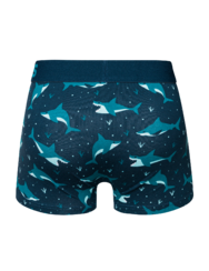 Boxer aderenti corti da uomo Squalo blu