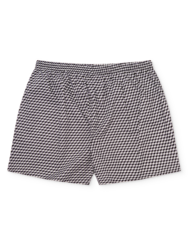 Fekete-fehér mintás férfi alsónadrág