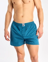 Caleçons à motifs bleu émeraude pour hommes Caleçons à motifs bleu émeraude pour hommes