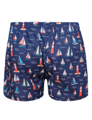 Men's Boxer Shorts Lighthouse & Sailboats