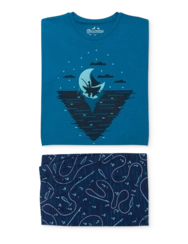 Veselé pánske pyžamo Nočný rybár