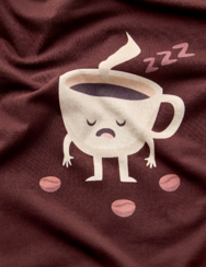 Vidám férfi pizsama Álmos kávé