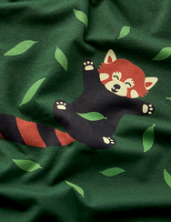 Vidám férfi pizsama Vörös panda