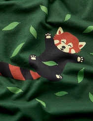 Veselé pánske pyžamo Panda Červená