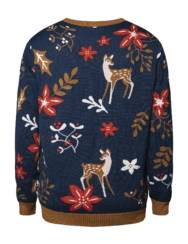 Veselý zimní svetr Vánoční srnka