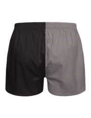 Sivo-črne moške široke boksarice