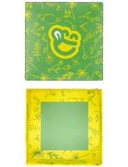 Čtvercová dárková krabička Jarní květy