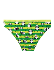 Весели дамски бикини Панда и райета