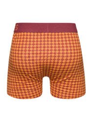 Мъжки фигурални боксерки във виненочервено и жълто