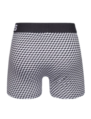Černo-bílé pánské vzorované boxerky