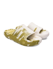 Dámské pantofle na platformě Zelený mramor