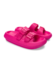 Malinově růžové dámské sandály na platformě