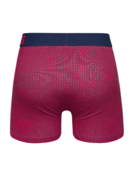 Boxer aderenti da uomo stampati blu e rosso