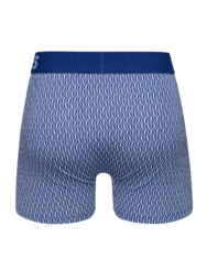 Boxer aderenti da uomo stampati blu e grigio