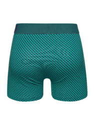 Blauw-groene trunks voor heren met patroon