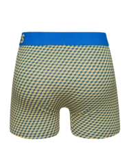 Modro-žluté pánské vzorované boxerky