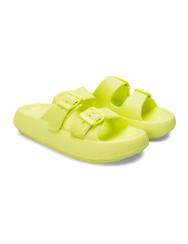 Světle limetkové dámské sandály na platformě