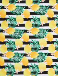 Kitchen Towel Lemons & Stripes