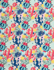 Kitchen Towel Cactus Flowers