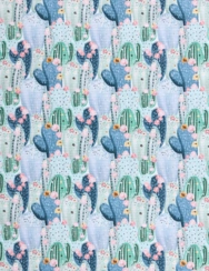 Veselá kuchyňská utěrka Rozkvetlé kaktusy