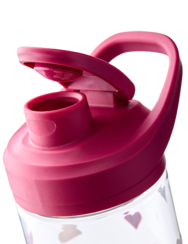 Весела бутилка за вода Фламинго и сърца 700 мл