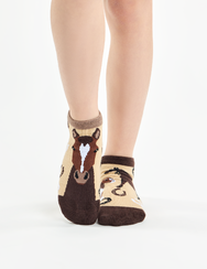 Весели детски къси чорапи Коне