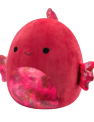 Squishmallows Barella il pesce combattente lampone, 40 cm