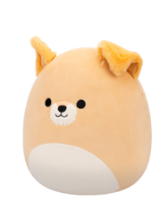 SQUISHMALLOWS Cooper, a fehér hasú bézs kutyus, 30 cm