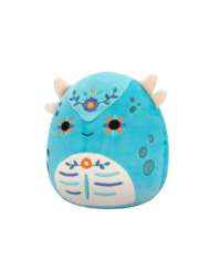 Squishmallows Janicza l'anchilosauro Day of the Dead blu-verde, 20 cm