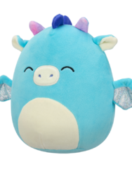 Squishmallows Tatiana il drago blu-verde con gli occhi chiusi, 20 cm