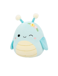 Squishmallows Giles la cavalletta blu con fiori che fa l'occhiolino, 20 cm