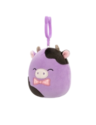 SQUISHMALLOWS Kľúčenka - Kravička - Alexie, 9 cm